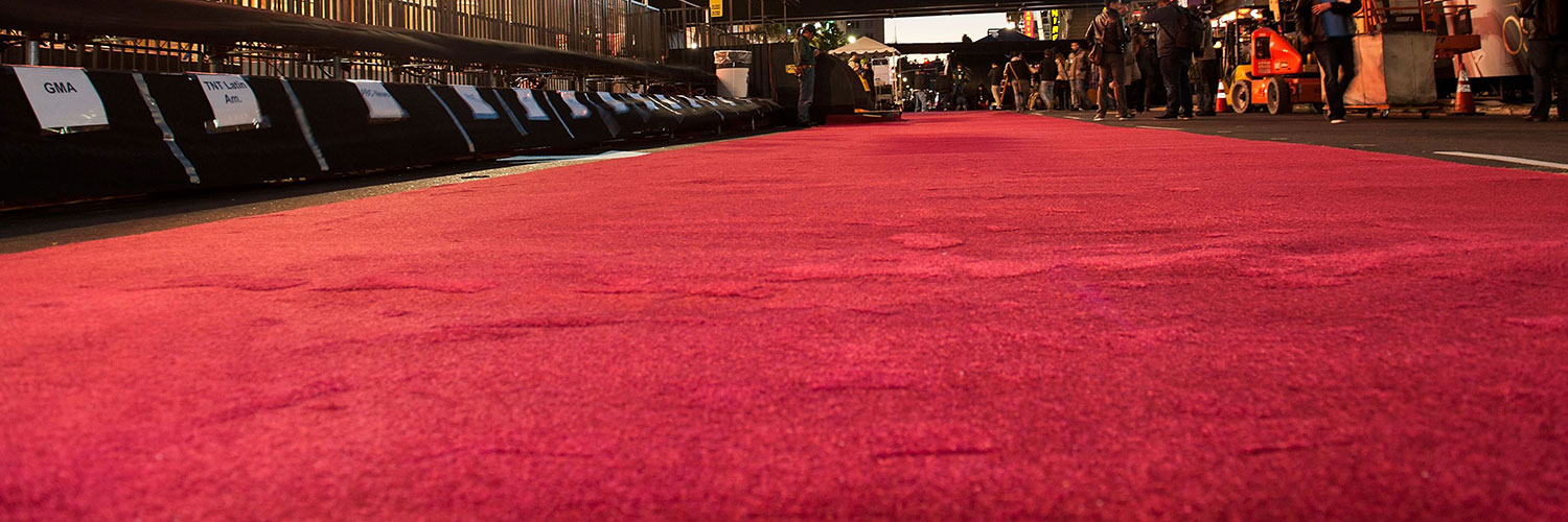 Red carpet at fashion show
