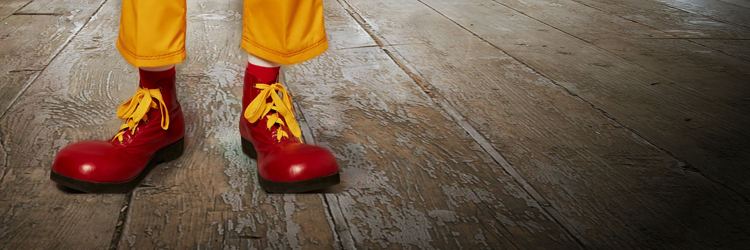 Ronald McDonald red shoes