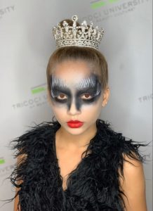 step by step halloween black swan