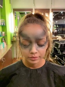 halloween black swan shimmer outline