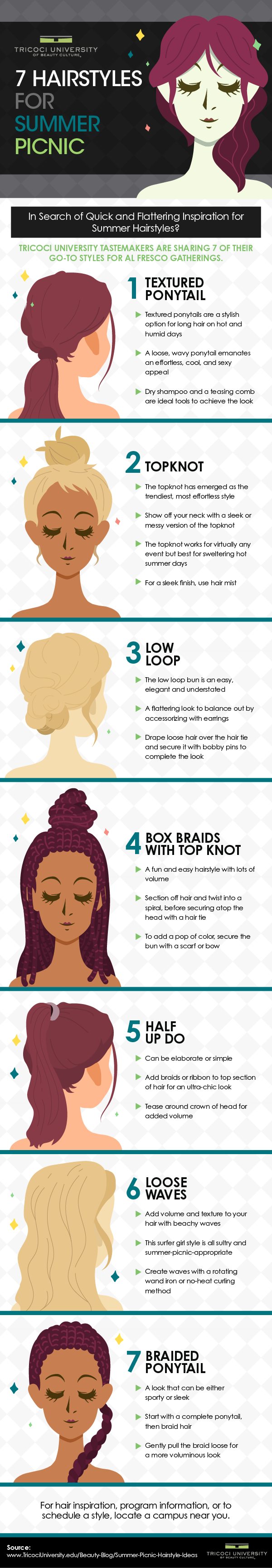 7 hairstyles for summer picnic