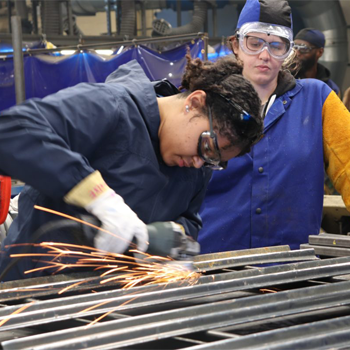 Students in trade school